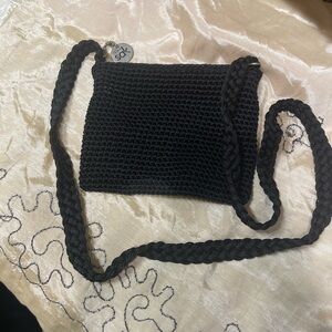 The Sak small Black Knit shoulder Bag